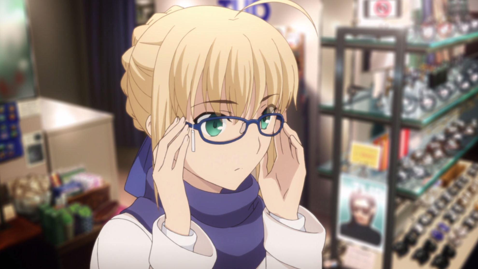anime characters with glasses female